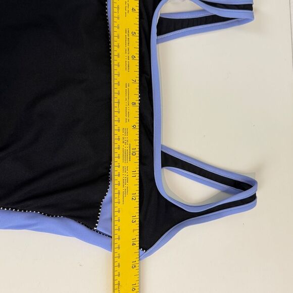 Miraclesuit Navy Lavender One Piece 10 - Picture 8 of 9